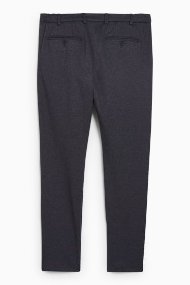 Men - Cloth trousers - flex - 4 way stretch - LYCRA® - dark blue