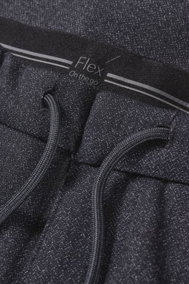 Men - Cloth trousers - flex - 4 way stretch - LYCRA® - dark blue