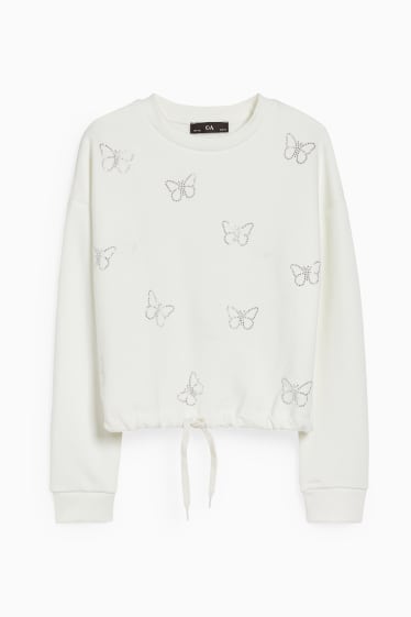 Enfants filles - Sweat - blanc pur