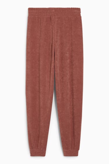 Women - CLOCKHOUSE - terry cloth joggers - terracotta