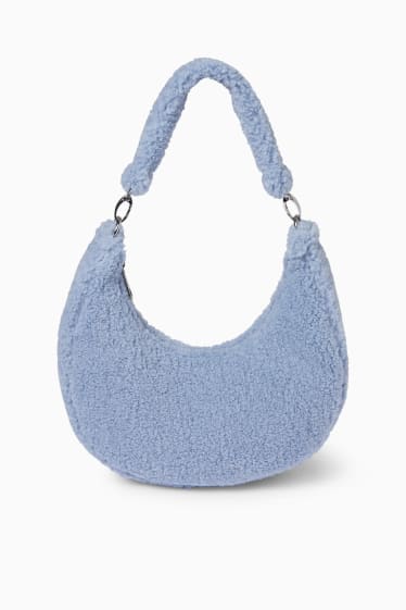 Damen - CLOCKHOUSE - Teddy-Tasche - hellblau