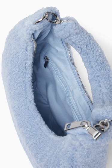 Damen - CLOCKHOUSE - Teddy-Tasche - hellblau
