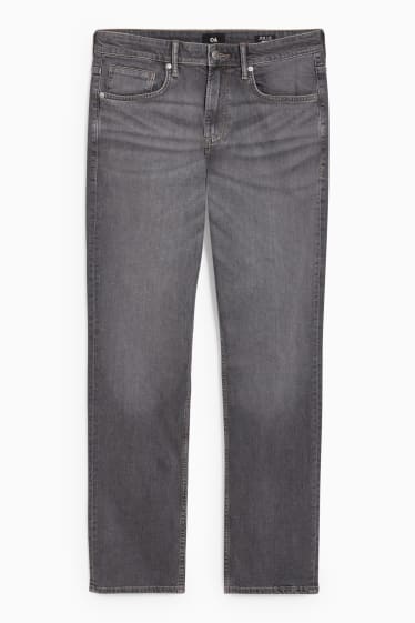 Heren - Straight jeans - donkergrijs