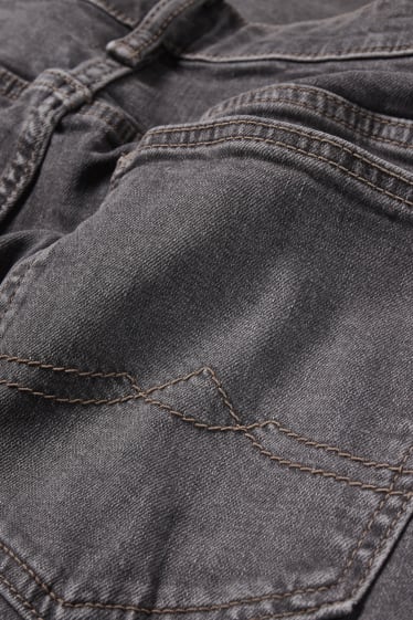 Heren - Straight jeans - donkergrijs