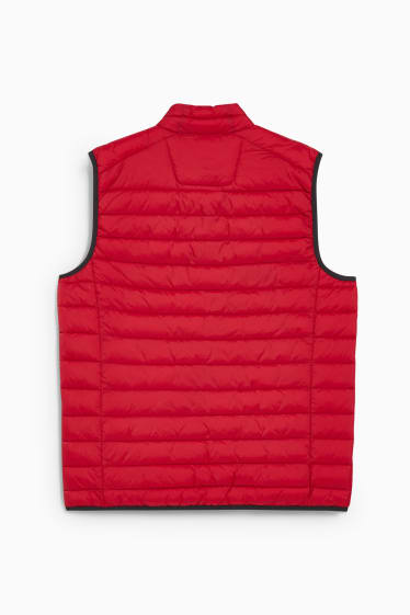 Uomo - Gilet trapuntato - rosso scuro