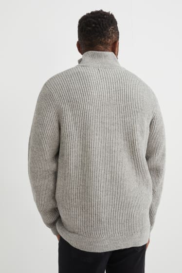 Uomo - Maglione - grigio chiaro melange