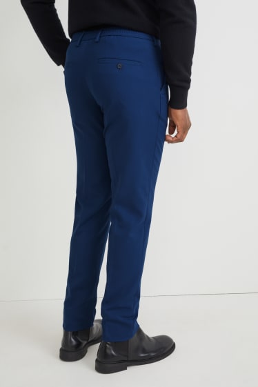 Hommes - Pantalon de costume - slim fit - Flex - LYCRA® - bleu