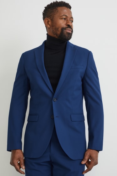 Hommes - Veste de costume - coupe étroite - flex - LYCRA® - bleu