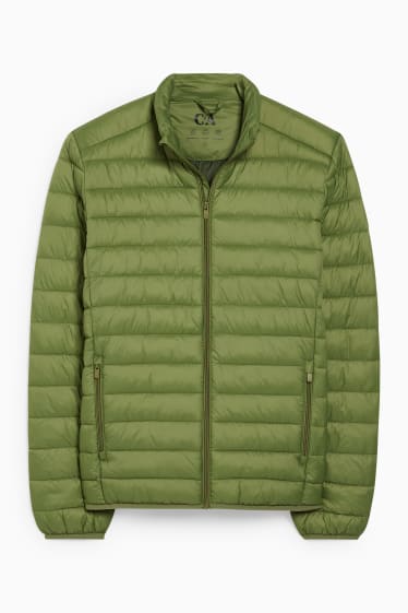 Heren - Gewatteerde jas  - groen
