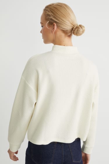 Dames - Sweatshirt - crème wit