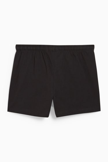 Damen - Weihnachts-Pyjamashorts - Der Grinch - schwarz