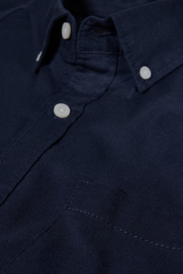 Hombre - Camisa - regular fit - button down - azul oscuro