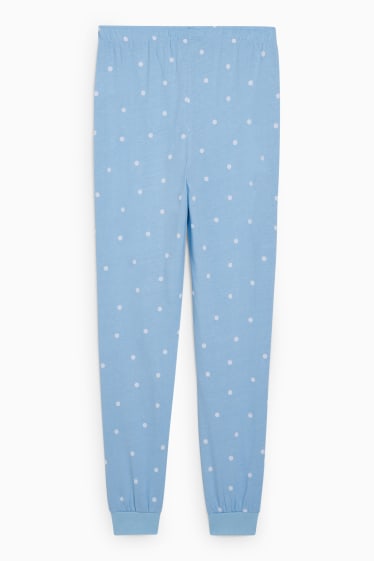 Donna - CLOCKHOUSE - pantaloni pigiama - a pois - Topolino - azzurro