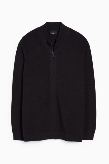 Men - Cardigan - dark blue