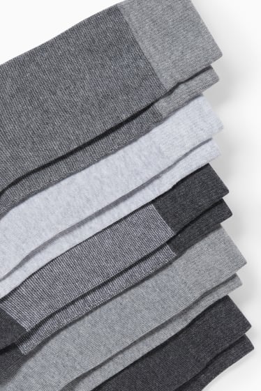 Hommes - Lot de 7 paires - chaussettes - gris clair chiné