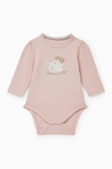 Miminka - Outfit pro miminka - 3dílný - světle růžová