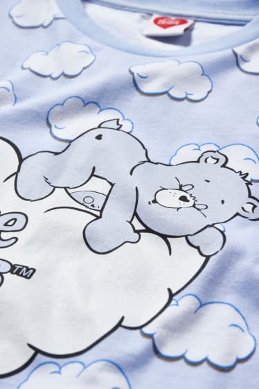 Dospívající a mladí - CLOCKHOUSE - vrchní díl pyžama - Care Bears - světle modrá