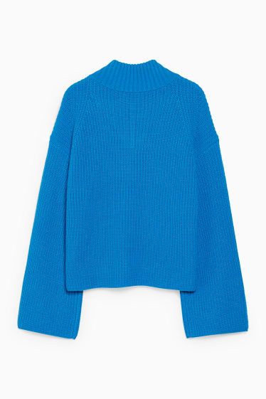 Damen - Pullover - blau