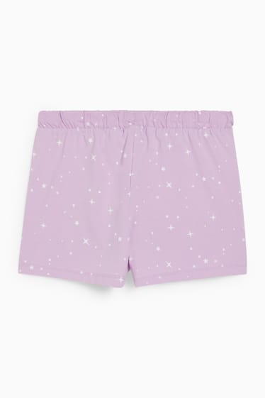 Nastolatki - CLOCKHOUSE - krótkie spodnie od piżamy - Troskliwe Misie - jasnofioletowy