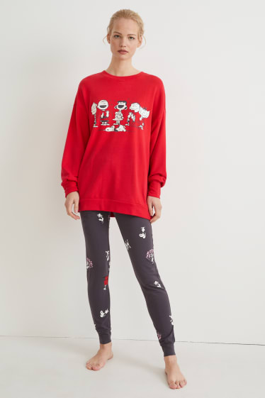 Femmes - Pyjama - Peanuts - rouge