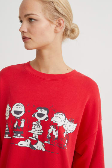 Damen - Pyjama - Peanuts - rot