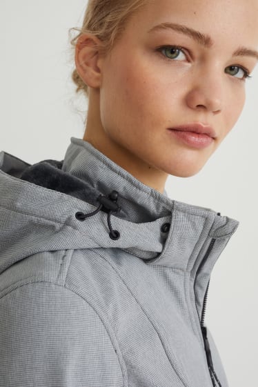 Damen - Softshelljacke mit Kapuze - weiss