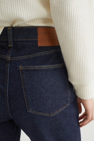 Dona - Straight jeans - high waist - LYCRA® - texà blau fosc