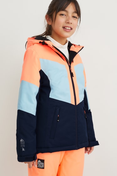 Kinderen - Ski-jas met capuchon - donkerblauw