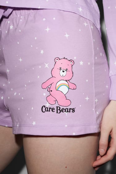 Dospívající a mladí - CLOCKHOUSE - pyžamové šortky - Care Bears - světle fialová