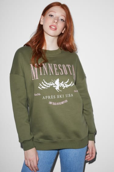 Dames - CLOCKHOUSE - sweatshirt - groen