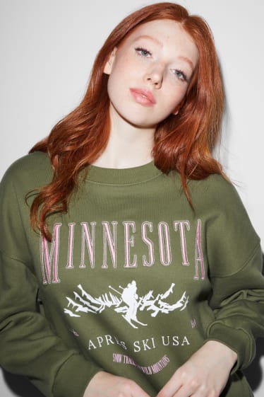 Dames - CLOCKHOUSE - sweatshirt - groen