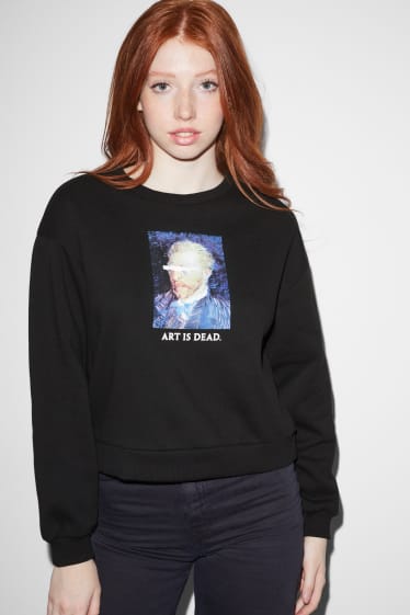 Tieners & jongvolwassenen - CLOCKHOUSE - sweatshirt - zwart