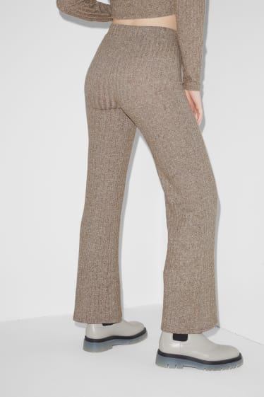 Teens & young adults - CLOCKHOUSE - knit trousers - brown-melange