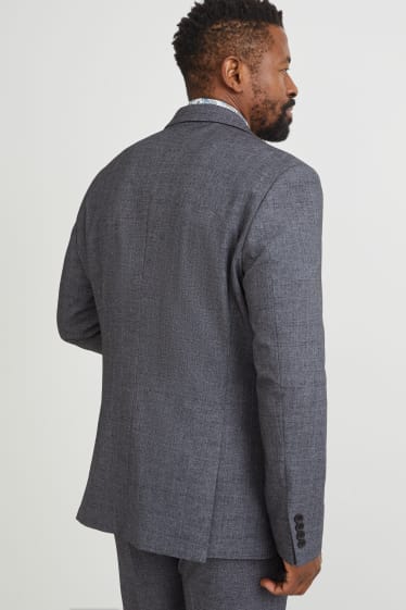 Hommes - Veste de costume - slim fit - Flex - LYCRA® - gris foncé