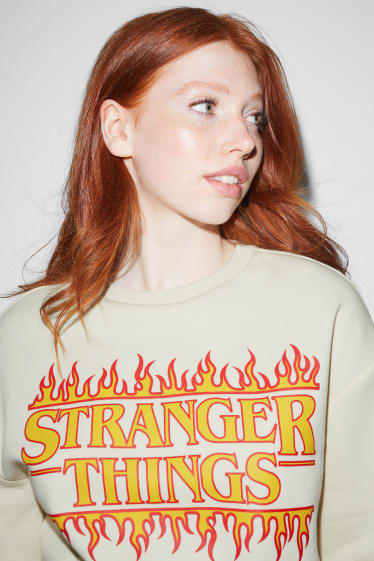 Damen - CLOCKHOUSE - Sweatshirt - Stranger Things - cremeweiß