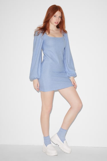 Damen - CLOCKHOUSE - Strickkleid - hellblau
