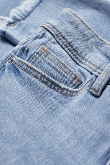 Dames - CLOCKHOUSE - skinny jeans - high waist - jeanslichtblauw