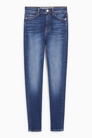 Kobiety - CLOCKHOUSE - skinny jeans - wysoki stan - dżins-niebieski