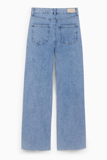 Femmes - CLOCKHOUSE - wide leg jean - high-waist - jean bleu clair