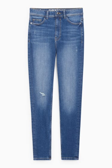 Tieners & jongvolwassenen - CLOCKHOUSE - skinny jeans - high waist - jeansblauw