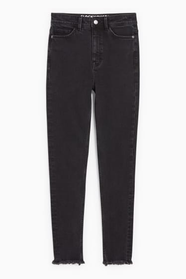 Ragazzi e giovani - CLOCKHOUSE - skinny jeans - vita alta - LYCRA® - nero