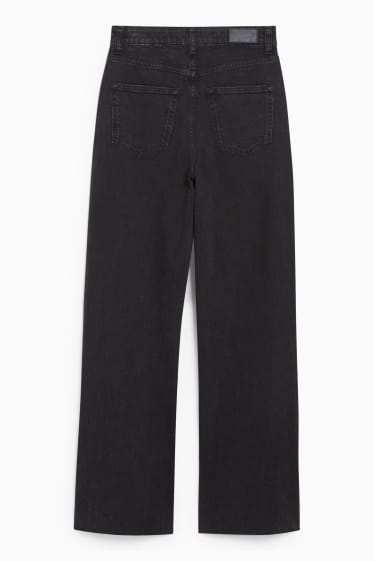 Dona - CLOCKHOUSE - wide leg jeans - high waist - negre