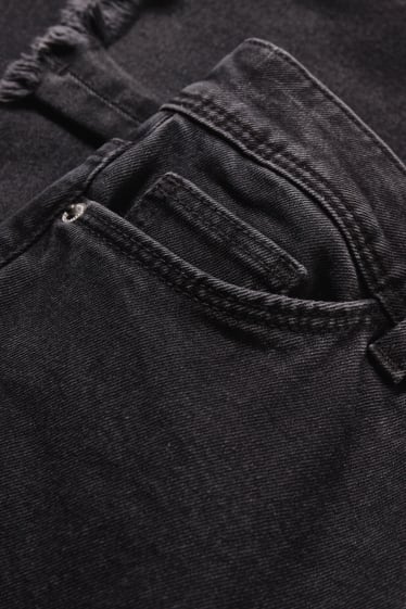 Dospívající a mladí - CLOCKHOUSE - skinny jeans - high waist - LYCRA® - černá