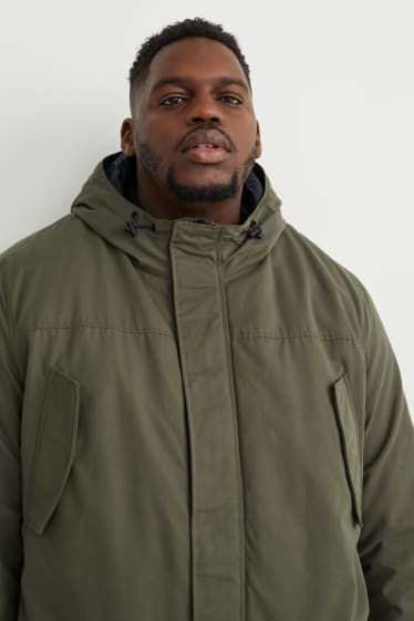 Men - Parka with hood - dark green