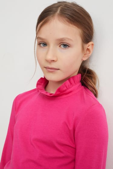 Enfants filles - Lot de 2 - hauts à manches longues - noir