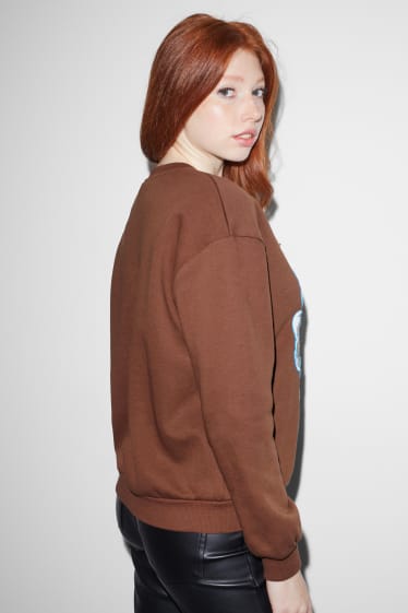 Mujer - CLOCKHOUSE - sudadera - Winnie the Pooh - marrón oscuro