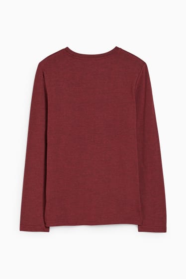 Bambini - Maglia a maniche lunghe - rosso scuro