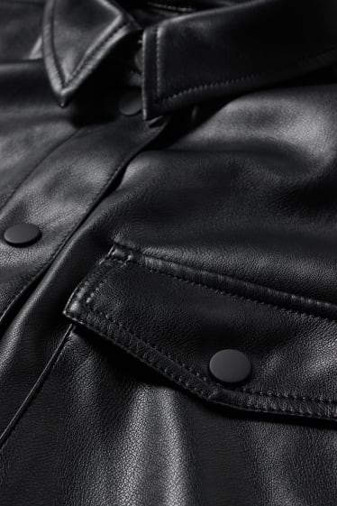 Femmes - CLOCKHOUSE - shacket - synthétique - noir
