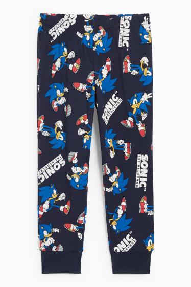 Enfants - Sonic - pyjama - 2 pièces - bleu foncé