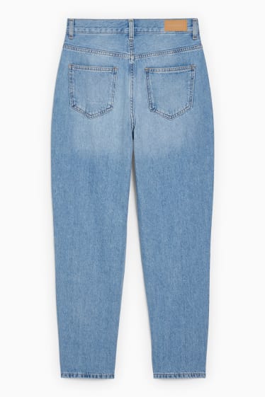 Women - CLOCKHOUSE - mom jeans - high waist - denim-light blue
